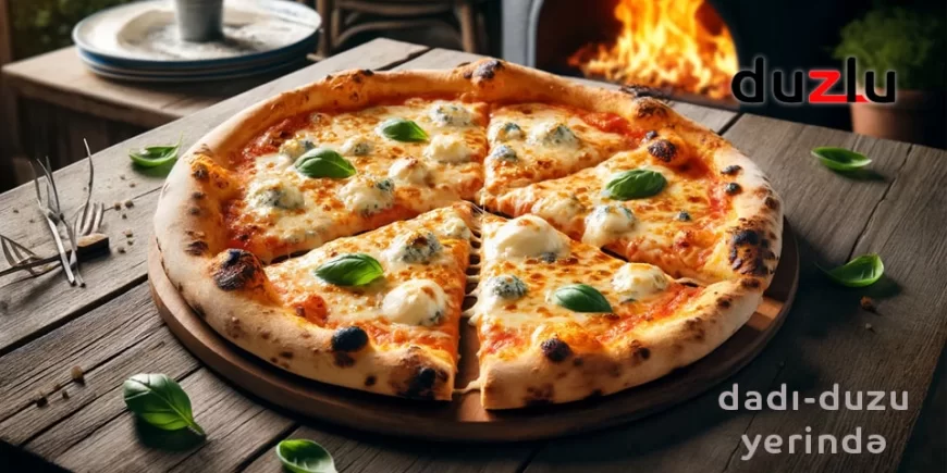 4 pendirli pizza – Quattro formaggi duzlu və zərif dadın zirvəsi!