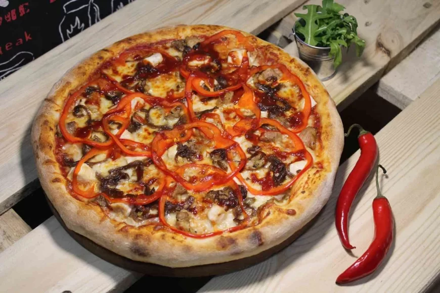 Barbekyu pizza